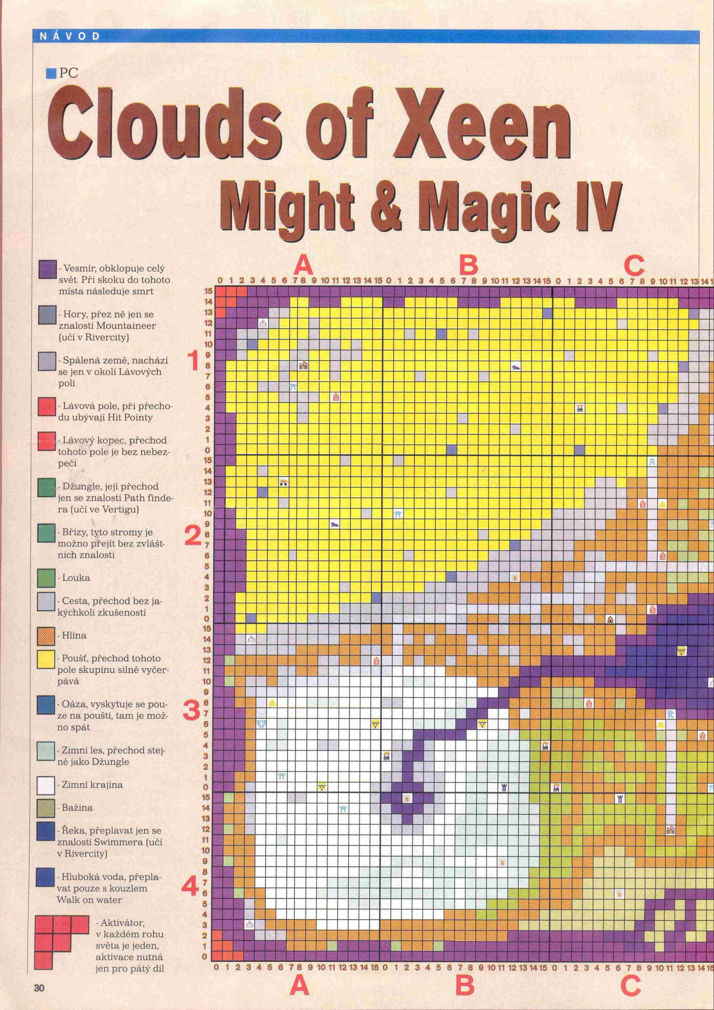 Might and Magic IV- Clouds of Xeen, návod, part 1, Excalibur 38-1995